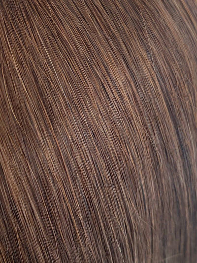 Chocolate Brown #3 Ultra-Thin Mini Weft Hair Extensions | Real Hair Co - REAL HAIR CO