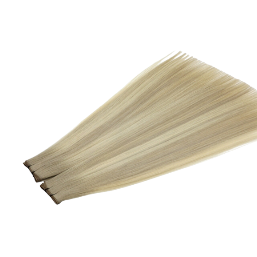 Balayage Lightest Ash Blonde  - T19-19/60 - Ultra-Thin Mini Weft Hair Extensions | Real Hair Co - REAL HAIR CO