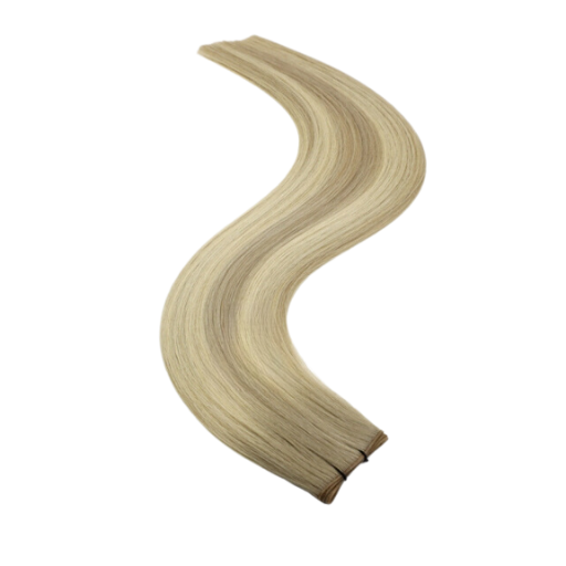 Balayage Lightest Ash Blonde  - T19-19/60 - Ultra-Thin Mini Weft Hair Extensions | Real Hair Co - REAL HAIR CO