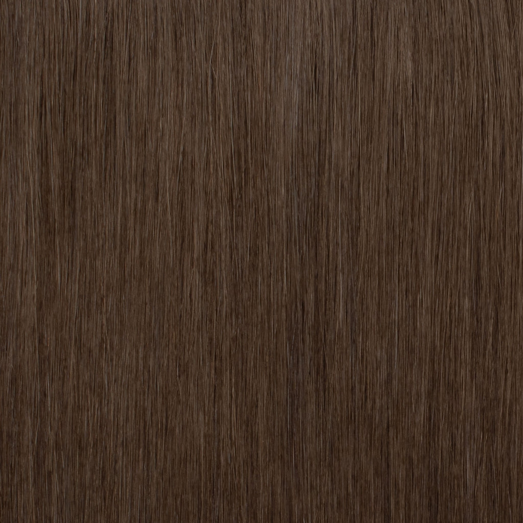 Dark Brown #2 Ultra-Thin Mini Weft Hair Extensions | Real Hair Co - REAL HAIR CO