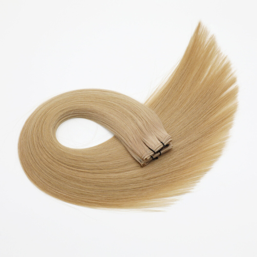 Hand Tied Weft Hair Extensions by Real Hair Co -Honey Blonde #27- 100% Remy Human Hair - REAL HAIR CO