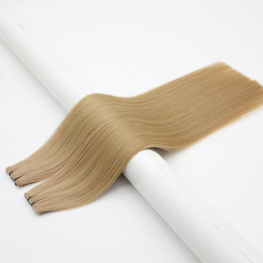 Hand Tied Weft Hair Extensions by Real Hair Co -Honey Blonde #27- 100% Remy Human Hair - REAL HAIR CO