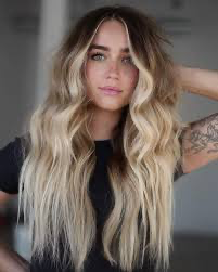 Ombre Brown to Platinum Blonde - T4/60 - High-Quality Nano Ring Hair Extensions | Real Hair Co - REAL HAIR CO