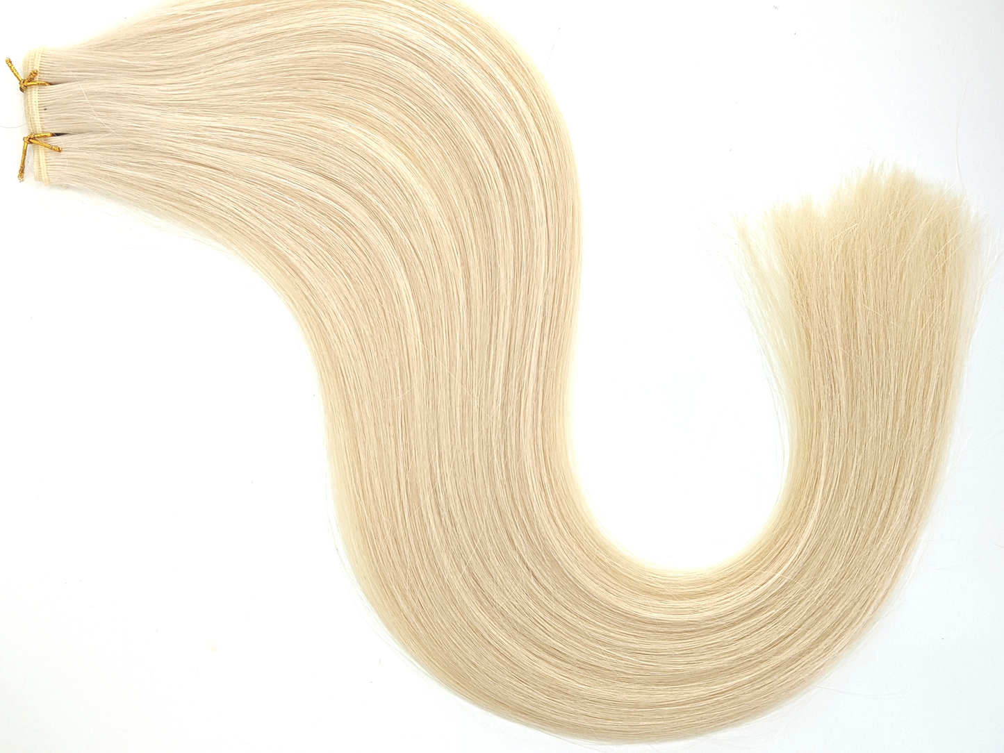 Platinum Blonde & ICE - #60 - Ultra-Thin Mini Weft Hair Extensions | Real Hair Co - REAL HAIR CO