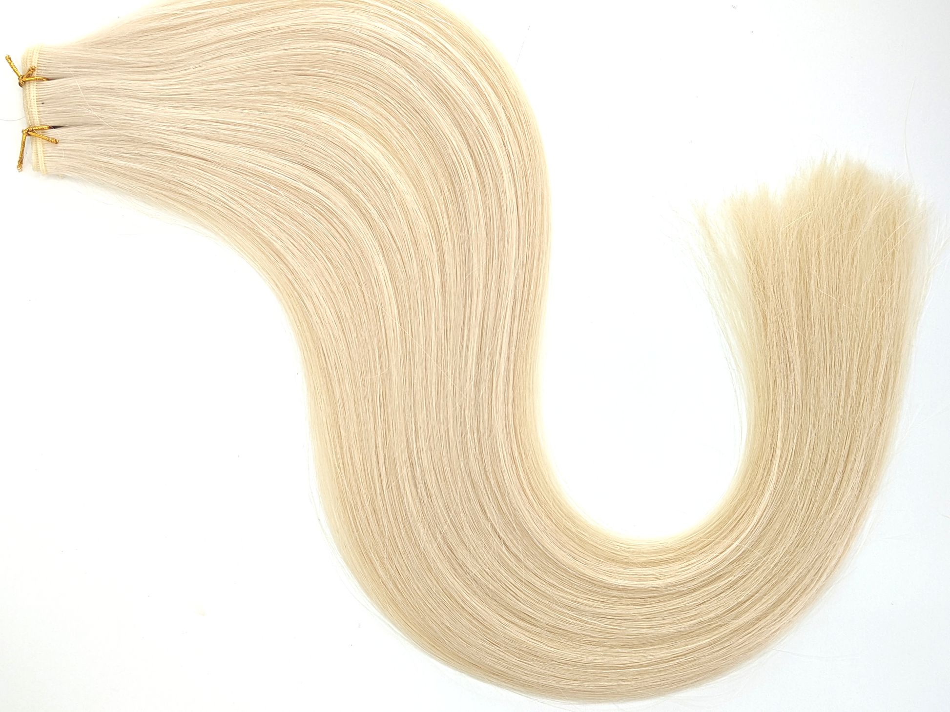 Platinum Blonde & ICE - #60 - Ultra-Thin Mini Weft Hair Extensions | Real Hair Co - REAL HAIR CO