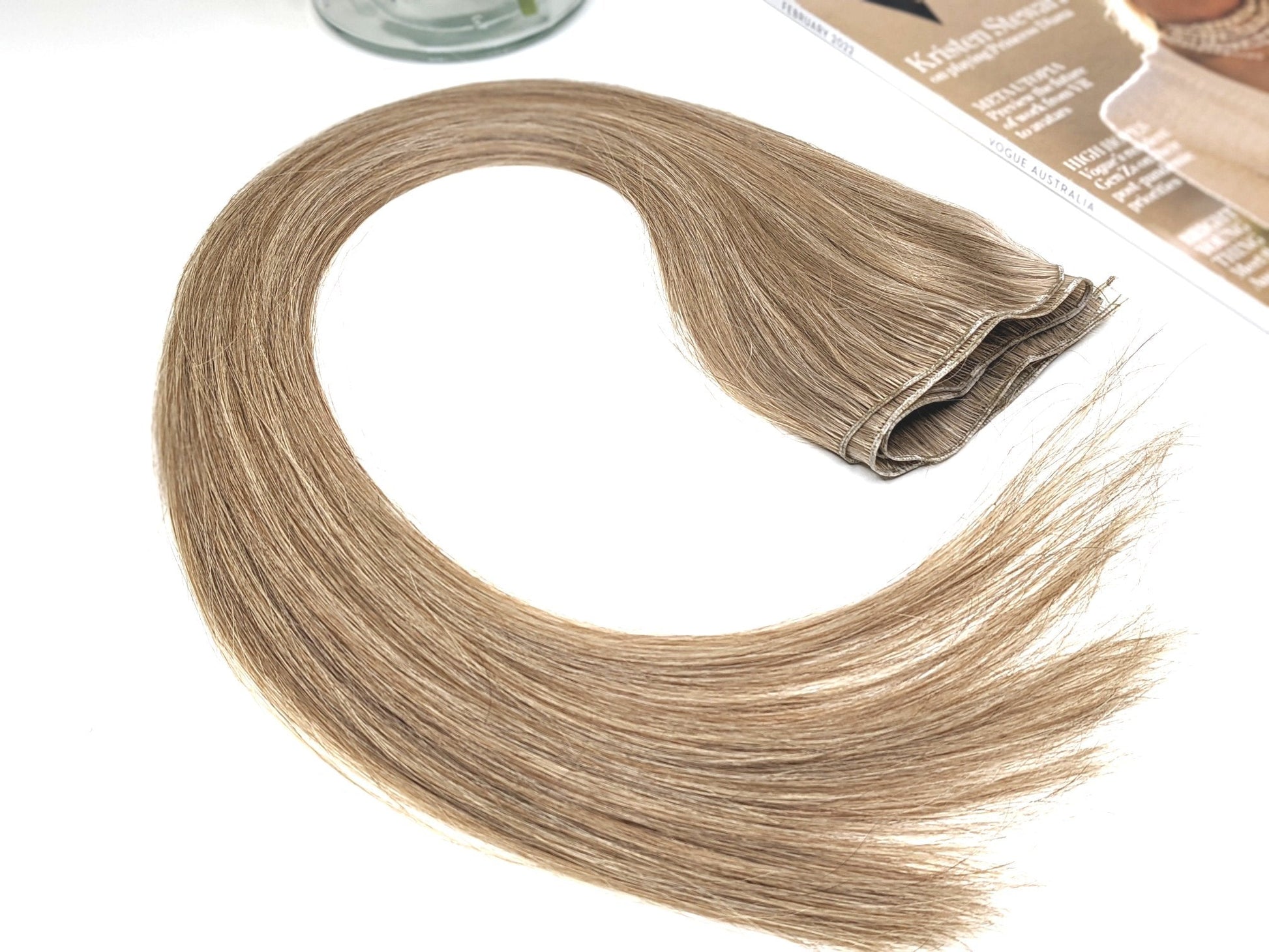 Ash & Platinum #8/60 Mix Blonde Ultra-Thin Mini Weft Hair Extensions | Real Hair Co - REAL HAIR CO