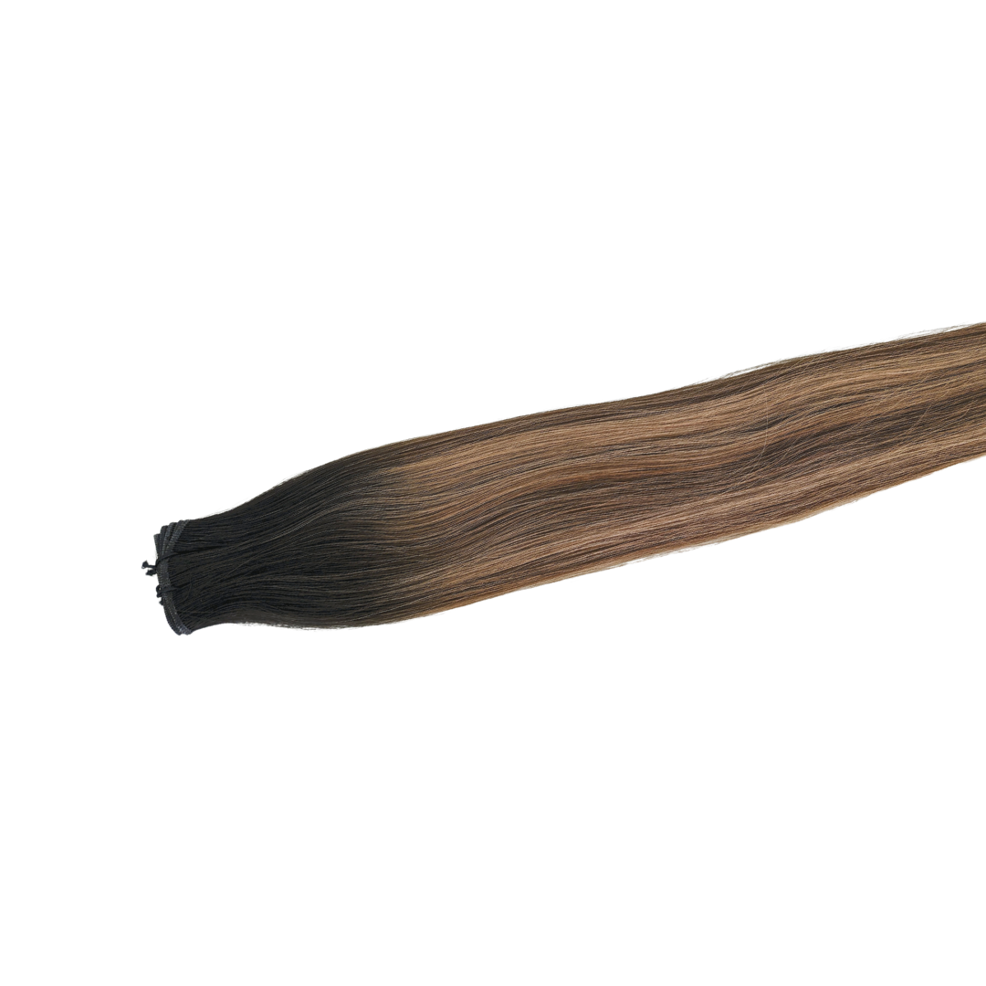 Rooted Balayage T2 - 27/4 Ultra-Thin Mini Weft Hair Extensions | Real Hair Co - REAL HAIR CO