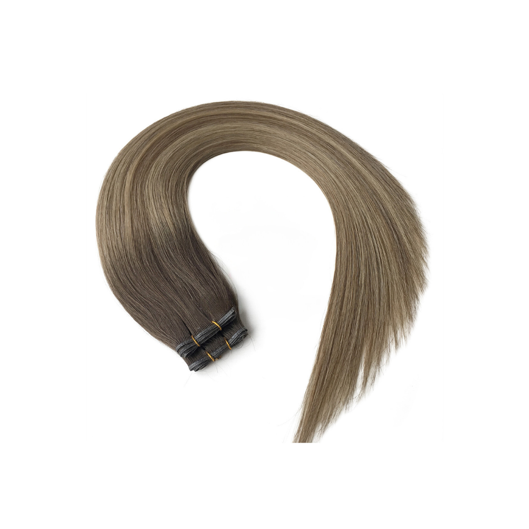 Balayage Mixed Blonde T4-p8/60 Ultra-Thin Mini Weft Hair Extensions | Real Hair Co - REAL HAIR CO